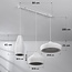 Moderne hvid pendel i Wabi Sabi-stil, 3-lys - Kaze