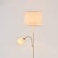 Gulvlampe Savanna med justerbar læselampe - beige