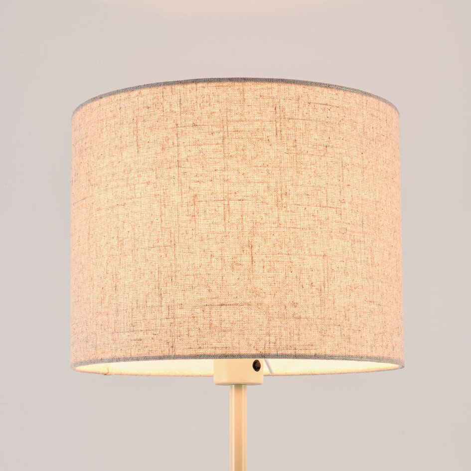 Gulvlampe Savanna med justerbar læselampe - beige