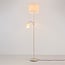 Gulvlampe Savanna med justerbar læselampe - beige