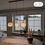 Pendel Meliora, 3 rillede glasskærme - beige