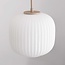 Pendel Meliora, 3 rillede glasskærme - beige