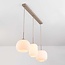 Pendel Meliora, 3 rillede glasskærme - beige