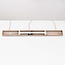 Pendel Meliora, 3 rillede glasskærme - beige