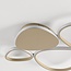 Design loftlampe Lirina i sandbeige, 3-trins dæmpbar og integreret LED