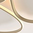Design loftlampe Lirina i sandbeige, 3-trins dæmpbar og integreret LED