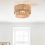Loftlampe Fika - flettet reb af hamp