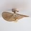 Loftlampe Satu af håndflettet raffiapapir - beige