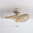 Loftlampe Roberta med håndflettet papirskærm - beige