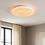 3-trins dæmpbar LED-loftlampe Corinda med mørk marmorlook - hvid