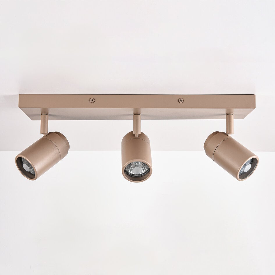 Loftspot Tivo med 3 justerbare spots i sandbeige