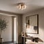 Loftlampe Cova med tre spots i travertinlook - sandbeige