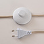 Gulvlampe Corry med linnedskærm - sandbeige