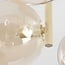 Loftlampe Amora med 5 cognac glaskugler - beige