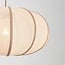 Pendel Stefina med stofskærm - beige og gråbrun