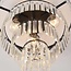 Loftlampe Cristel med 4 lyskilder og transparente glaskrystaller