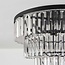 Loftlampe Cristel med 4 lyskilder og transparente glaskrystaller