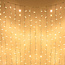 Lysgardin med sammenkobling, hvid | fra 2 meter | 300 LED'er | 2200K ekstra varm hvid | gummi