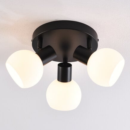 Loftlampe Peri med 3 lyskilder - mælkehvidt glas
