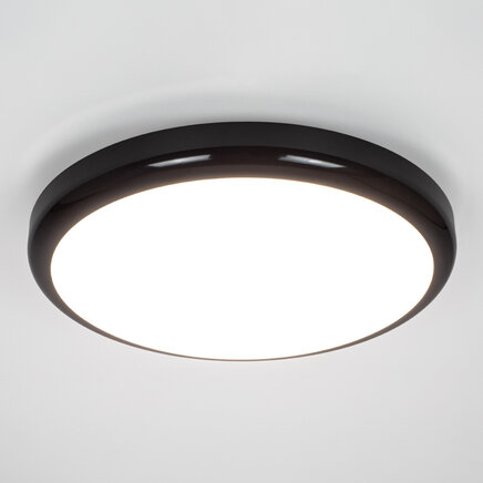 Plafond i sort med nødbelysning og CCT-switch 3000K/4000K/6500K