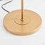 Gulvlampe Melissa med 3 lyskilder i guld med amber glas