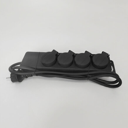 Professionel udendørs stikdåse IP44 med 3x2,5 mm² kabel