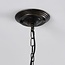 Industriel pendel Libra i sort med bronze
