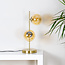Bordlampe Ethan, 2 lyskilder - bronze med amber glas