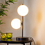 Bordlampe Ethan, 2 lyskilder - sort og mælkeglas