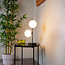 Bordlampe Ethan, 2 lyskilder - sort og mælkeglas