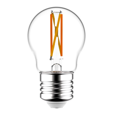 A45 E27 dim-to-warm LED-filamentpære, 4,5W (2700-2200K)