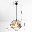 Design pendel Palermo - ovalt røgfarvet glas