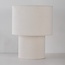 Bordlampe Tavolo med velourskærm - beige
