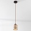 Elegant cylinderformet pendel Alva i travertin (natursten)
