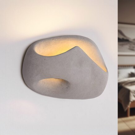 Wabi Sabi væglampe Vena med cementlook