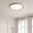 Loftlampe Ricardo i taupe med integreret LED og 3-trins dæmpbar Ø41 cm
