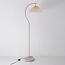 Buelampen Tatsu med plisseret stofskærm - beige