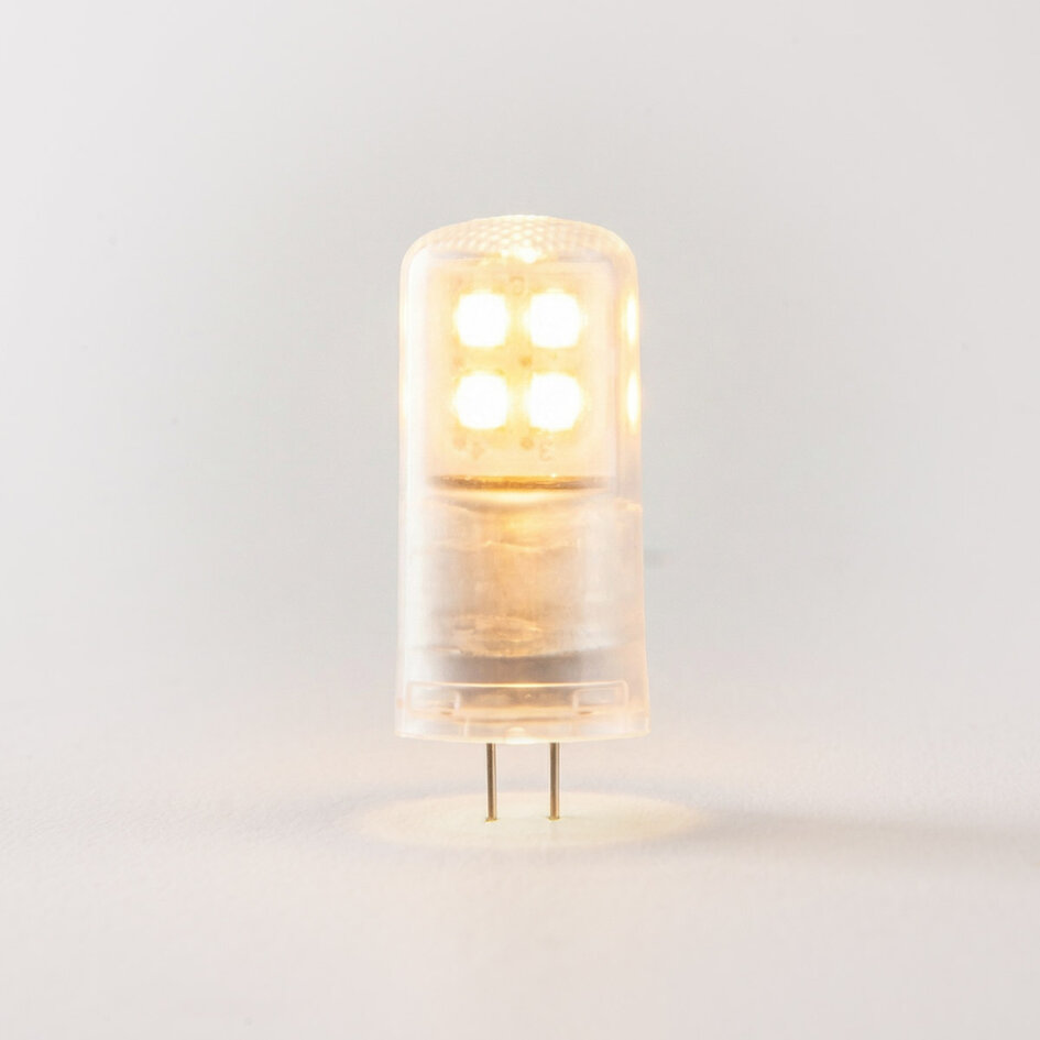 Dæmpbar og mat G4 LED-pære, 2,1W (2700K)