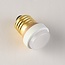 3-trins dæmpbar E27 LED-pære Pico med hvid ring, 3,5W