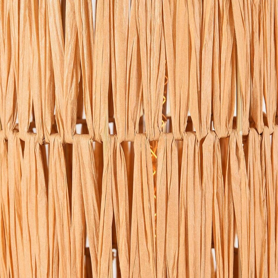 Bordlampe Arena af raffiapapir - beige
