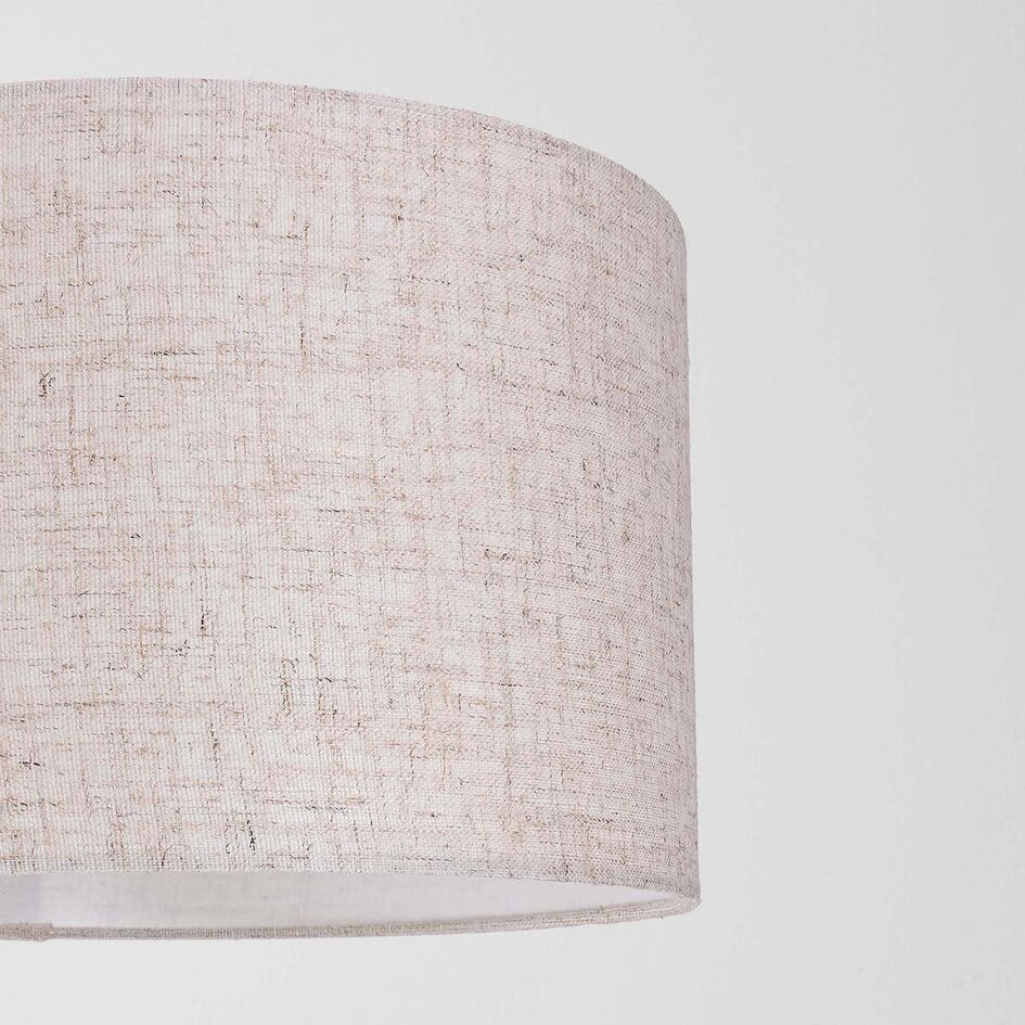 Buelampen Lerava med hørskærm - beige
