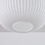 Loftlampe Ilyana - mælkehvidt glas med riller, beige