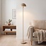 Gulvlampe Sorai svampedesign i metal - beige