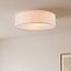 Loftlampe Avani - skærm i linned med diffusor