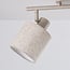 Loftlampe Avan - beige med 2 justerbare hørskærme