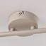 Loftlampe Avan - beige med 2 justerbare hørskærme