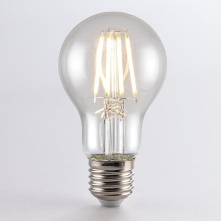 A60 E27 LED-filamentpære i transparent glas med dagslyssensor 4,5W (2700K)