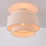 Loftlampe Corre - lagdelte skærme i linned