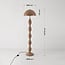 Design gulvlampe Mura i metal - varm taupe