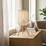 Bordlampe Solva med lyst beige tekstil
